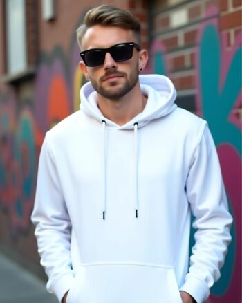 White Plain Regular Hoodie