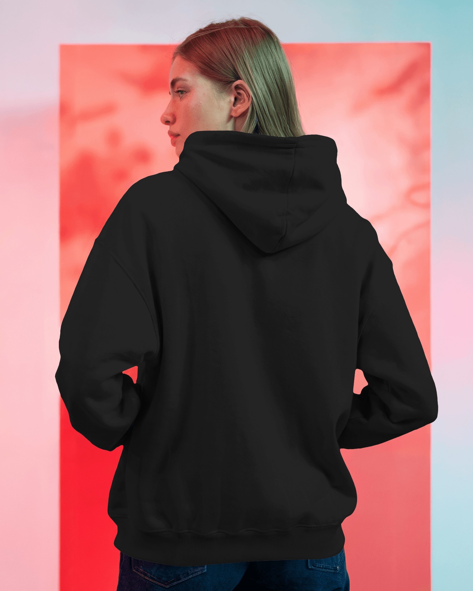 female black hoodie back1 mockey