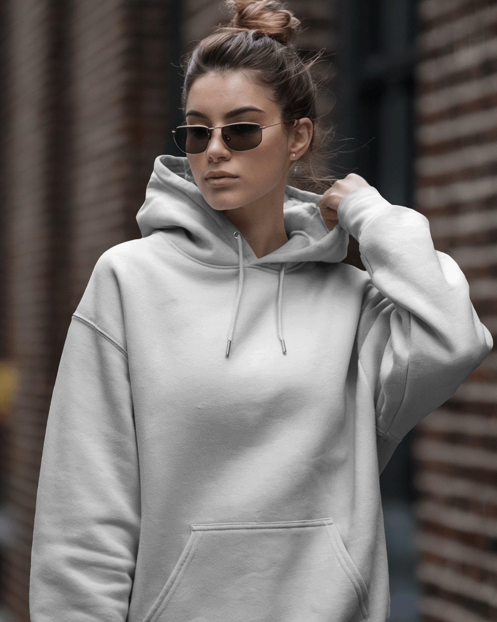 female white hoodie front2 mockey