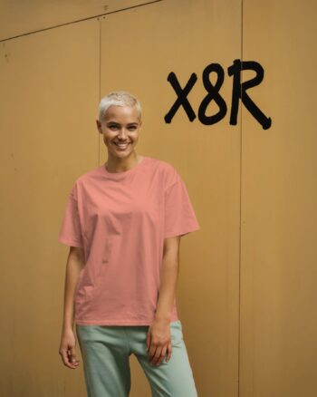 Attri Peach Cotton Tshirt