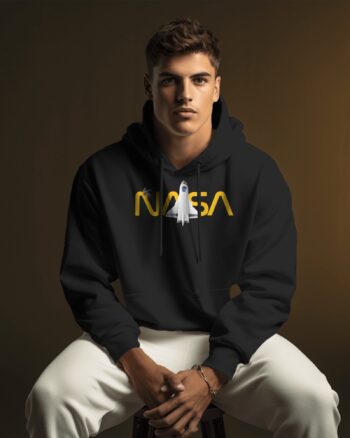 NASA Rocket Printed Hoodie