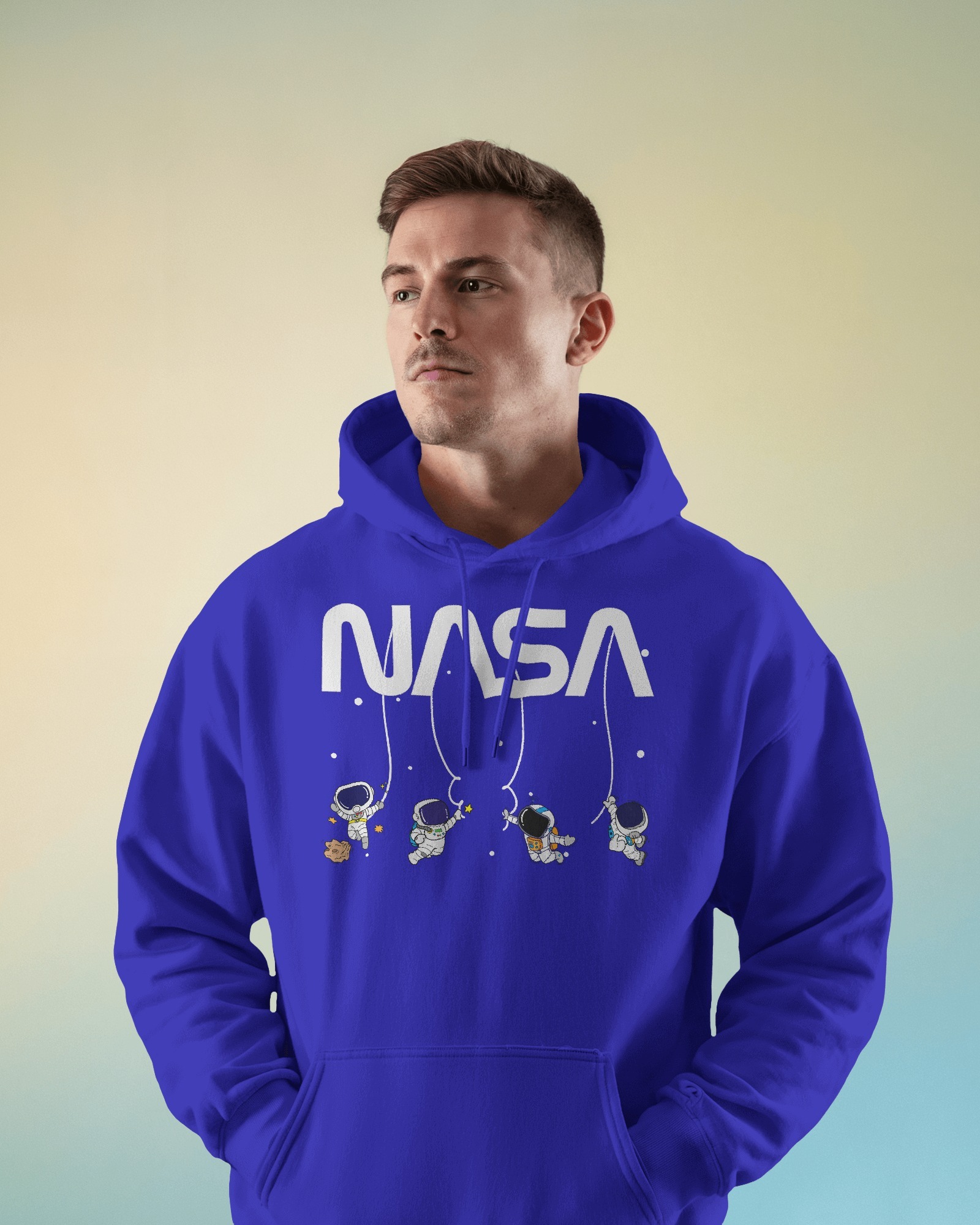 male blue NASA(white) hanging astronaut front1