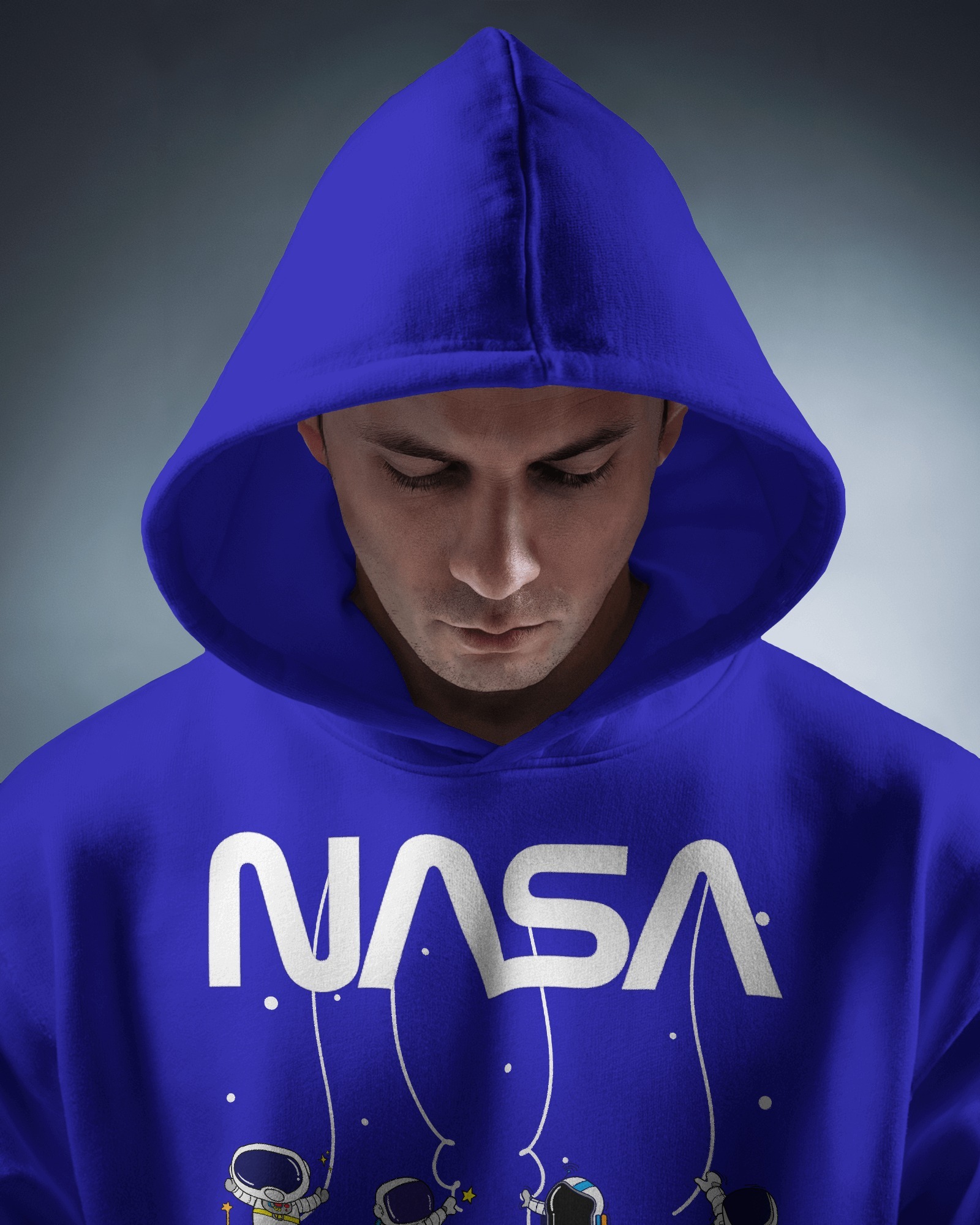 male blue NASA(white) hanging astronaut front2