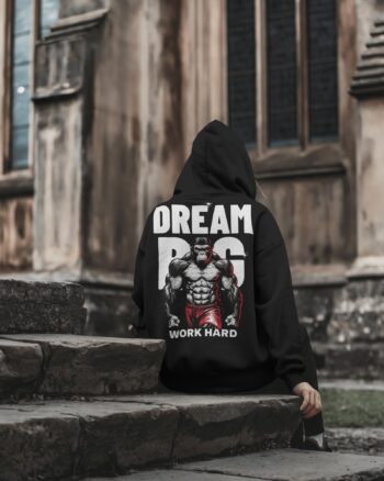 Dream Big Gym Printed Cotton Fleece Hoodie
