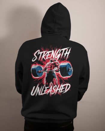 Strength Unleashed Gym Printed Cotton Fleece Hoodie