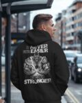 Legendary Gym Printed Cotton Fleece Hoodie