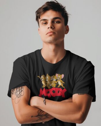 Moody Printed Cotton Unisex T-shirt