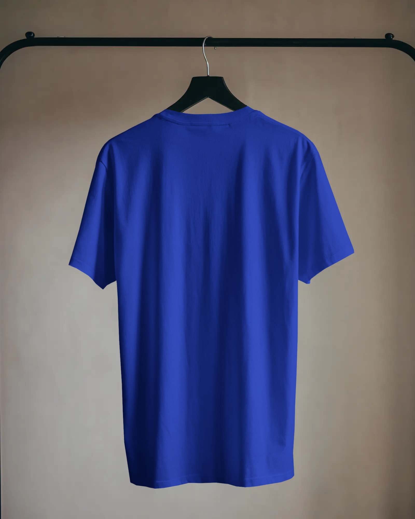 plain blue back