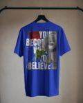 man blue believe back