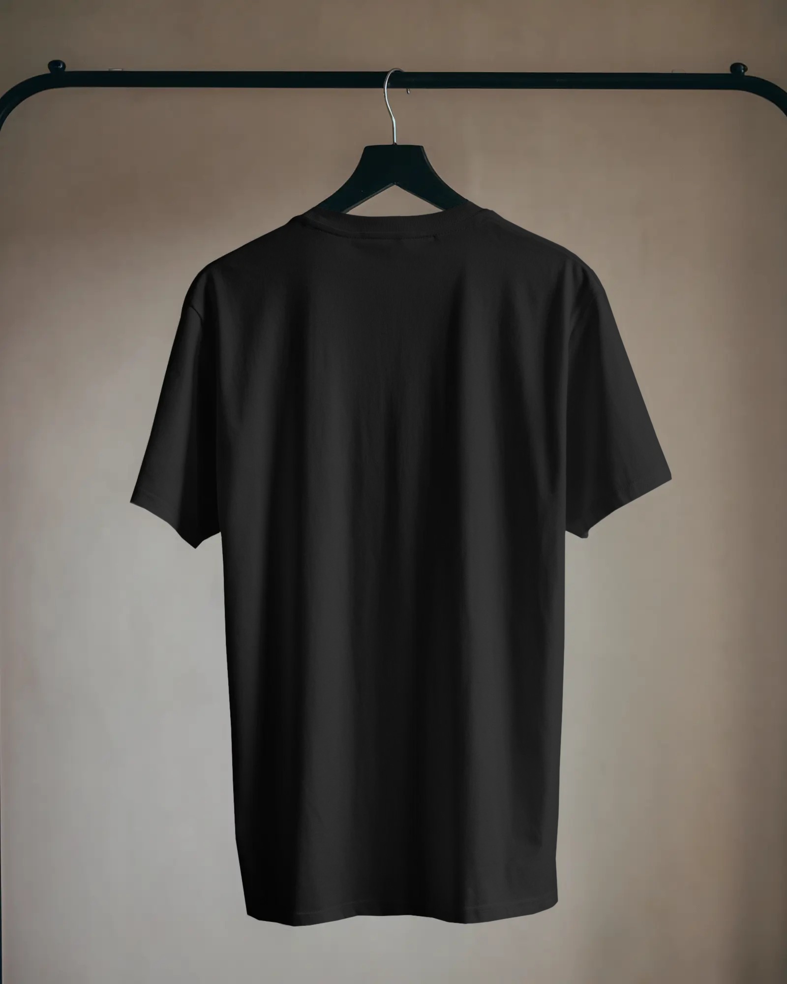 plain black back
